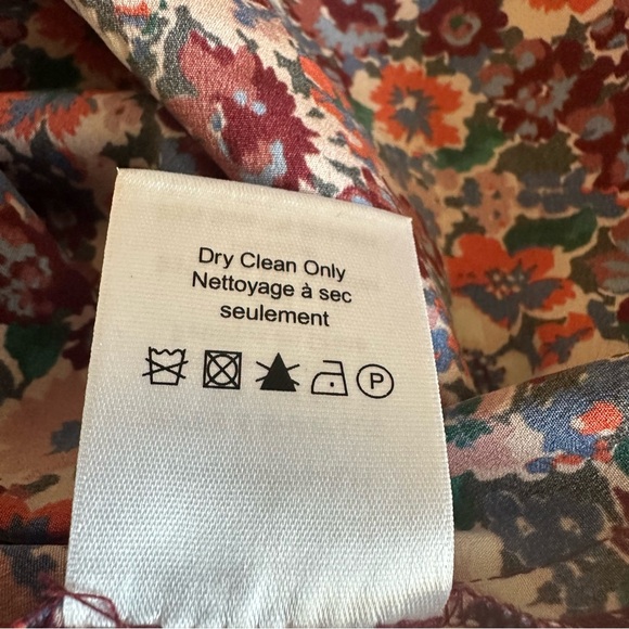 Veronica Beard Chilton Blouse. Berry Multi. Size 6 - Picture 8 of 9